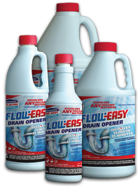 FLOW-EASY FE32 Drain Opener, Oily Liquid, Dark Brown, Odorless, 1 qt Bottle